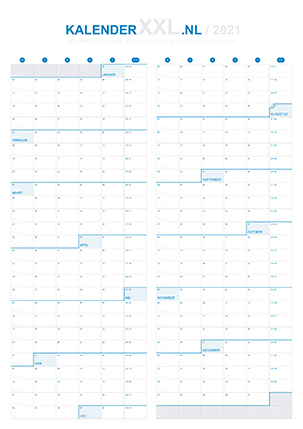 jaarkalender 2021